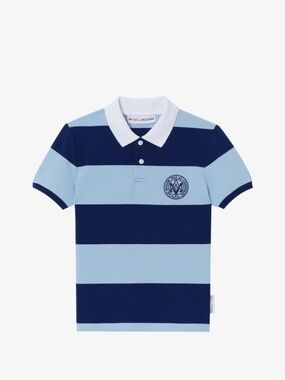 A.P.C. x Marc Jacobs The Shrunken Polo Women’s L Blue Stripe Cotton Collab